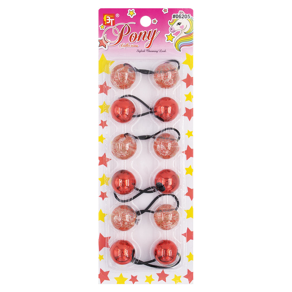 6PCS GALACTIC PONYTAIL HOLDER 25MM