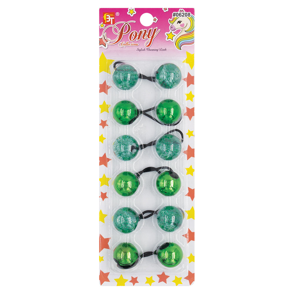 6PCS GALACTIC PONYTAIL HOLDER 25MM