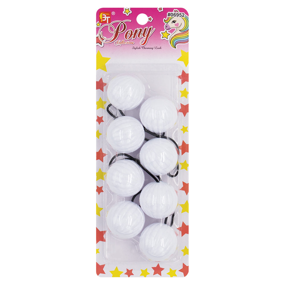 4PCS PONYTAIL HOLDERS 40MM