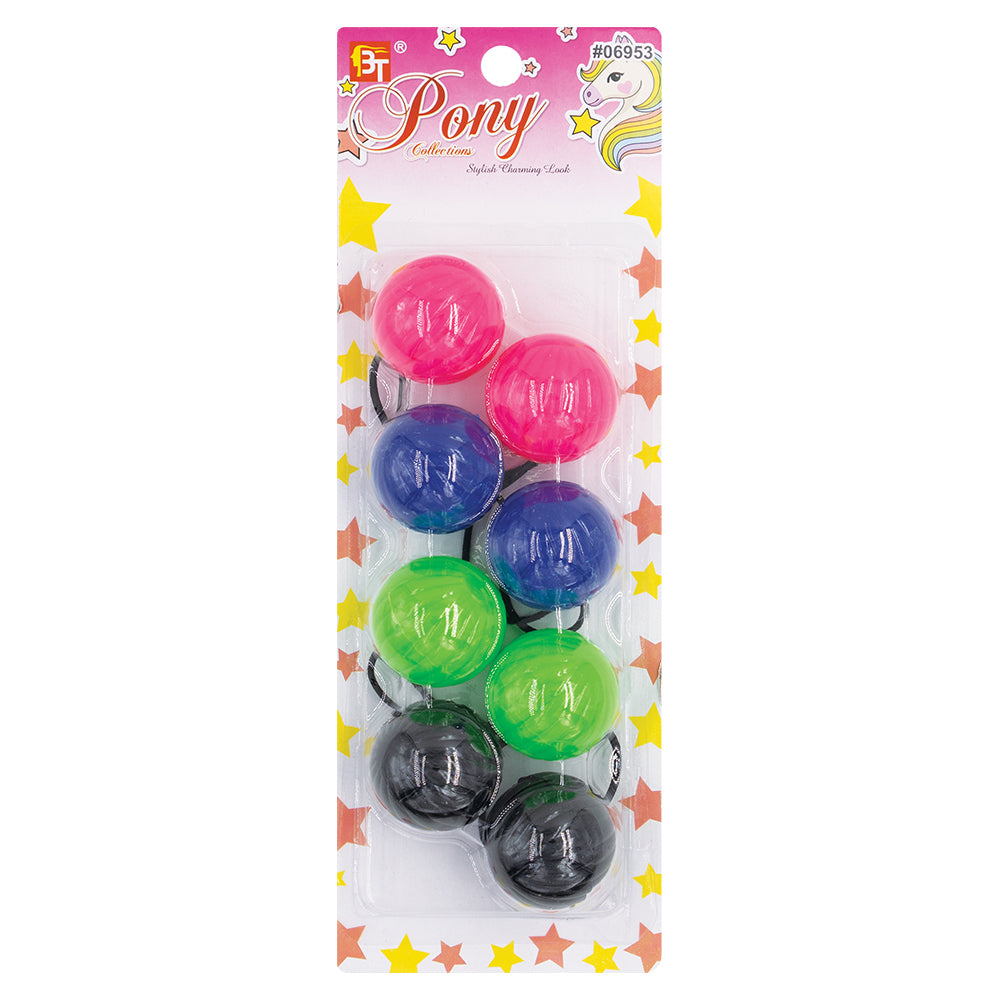 4PCS PONYTAIL HOLDERS 40MM