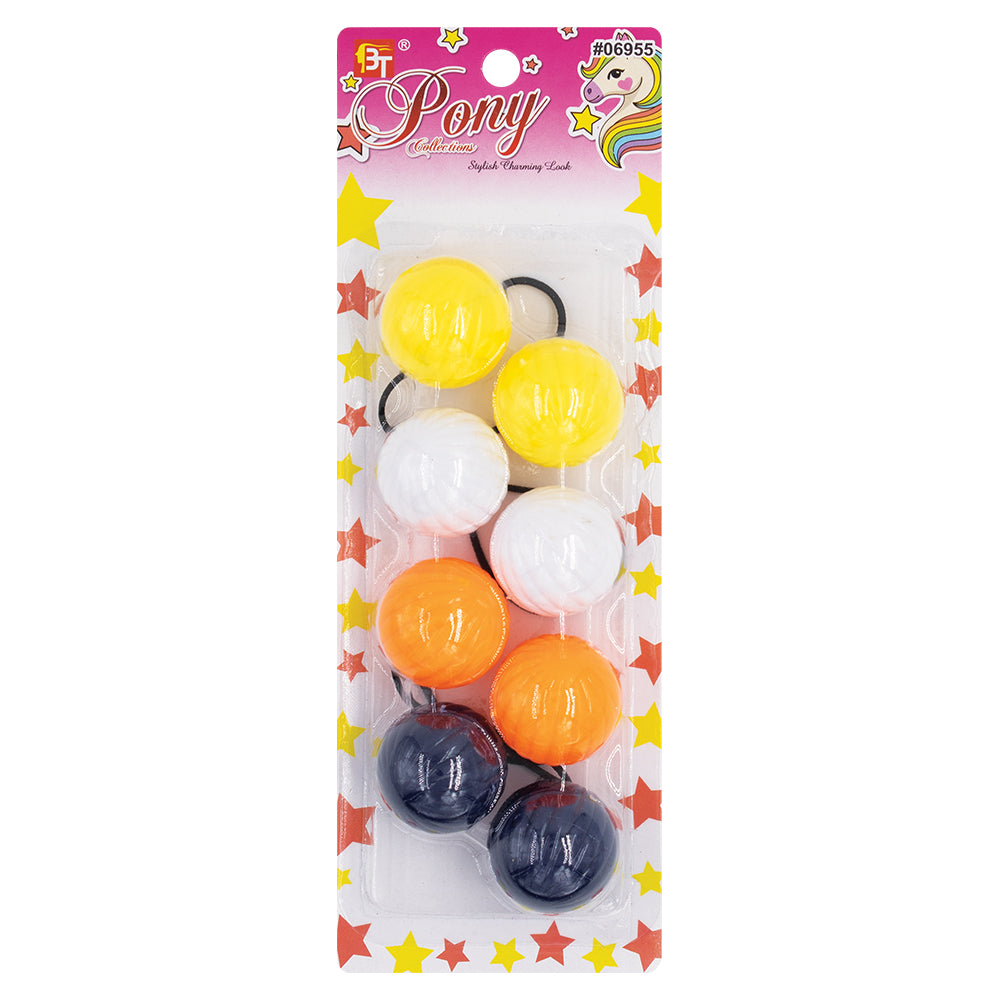 4PCS PONYTAIL HOLDERS 40MM