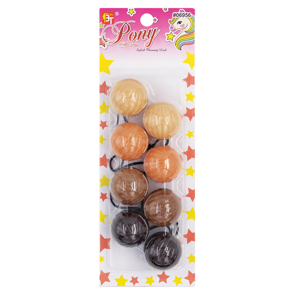 4PCS PONYTAIL HOLDERS 40MM