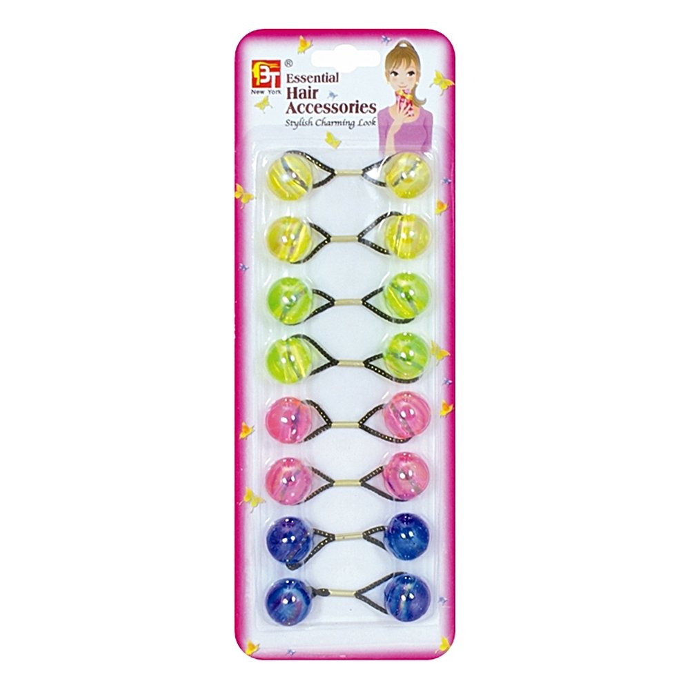 8PCS PONYTAIL HOLDERS 20MM