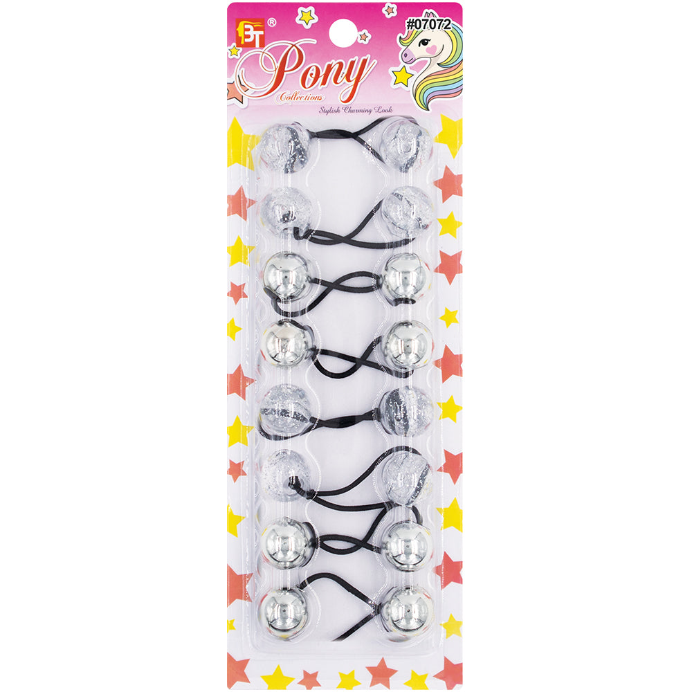 8PCS GALACTIC PONYTAIL HOLDERS 20MM