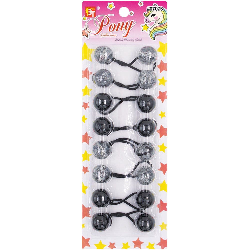 8PCS GALACTIC PONYTAIL HOLDERS 20MM