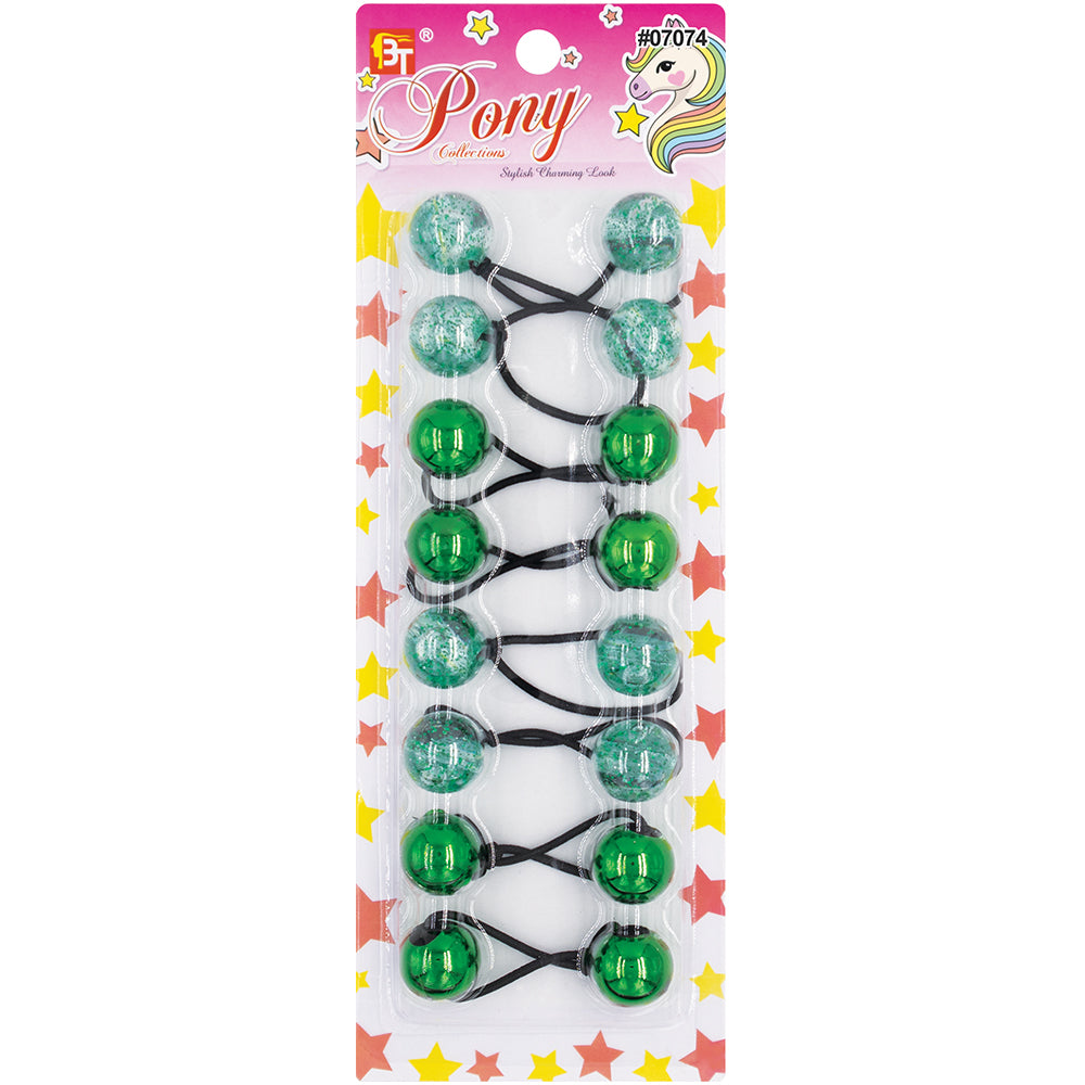 8PCS GALACTIC PONYTAIL HOLDERS 20MM