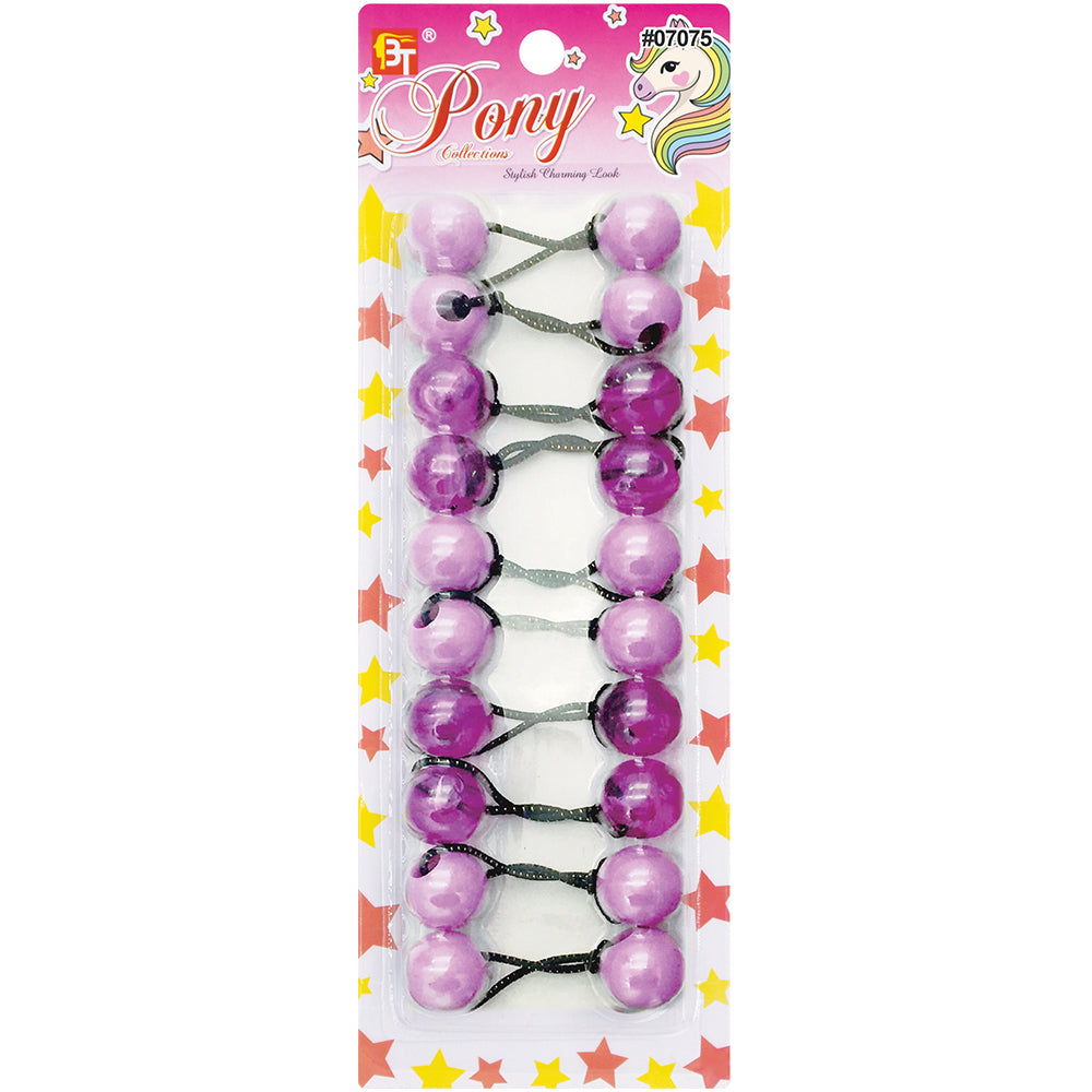 8PCS GALACTIC PONYTAIL HOLDERS 20MM