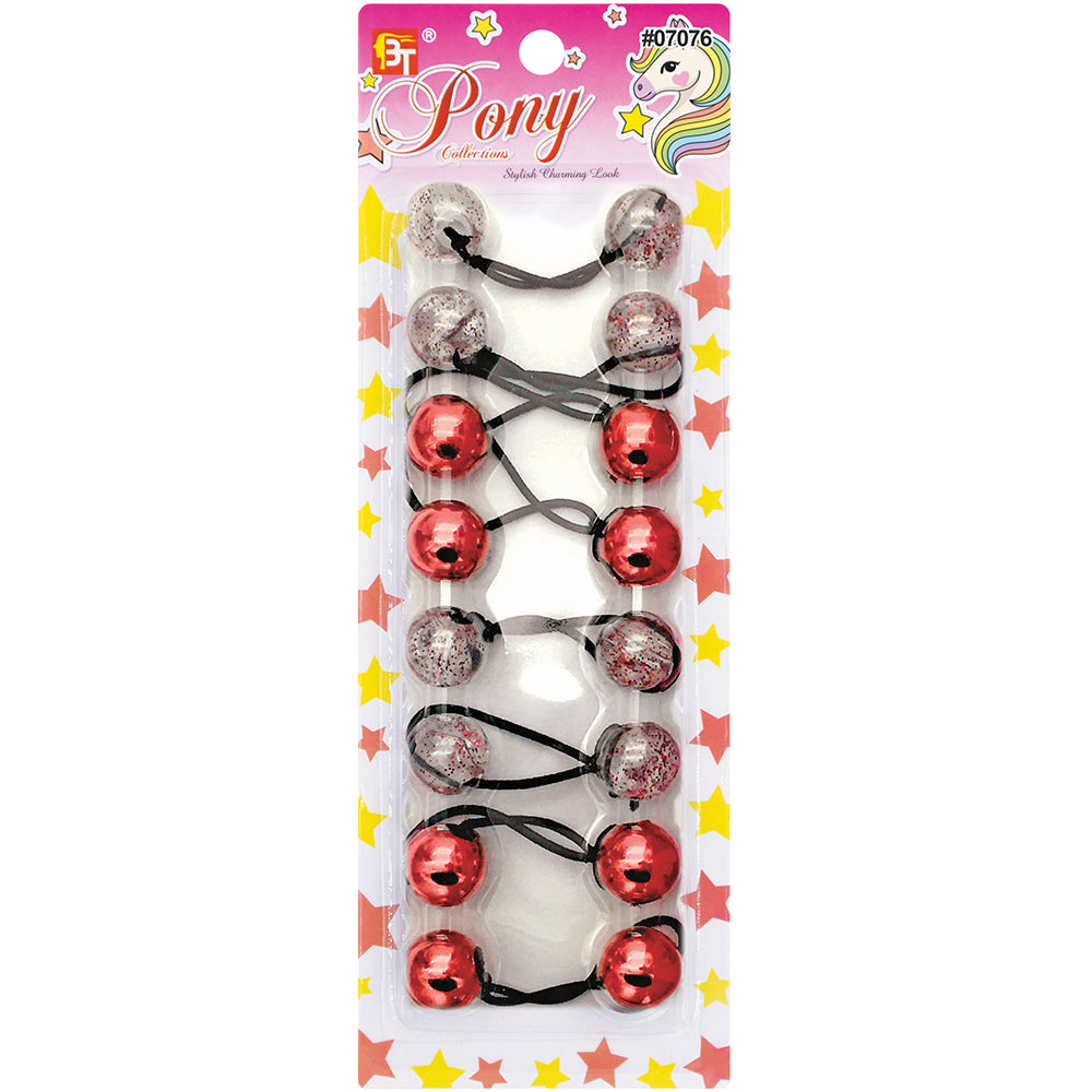 8PCS GALACTIC PONYTAIL HOLDERS 20MM