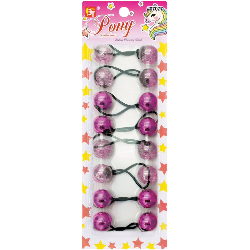 8PCS GALACTIC PONYTAIL HOLDERS 20MM