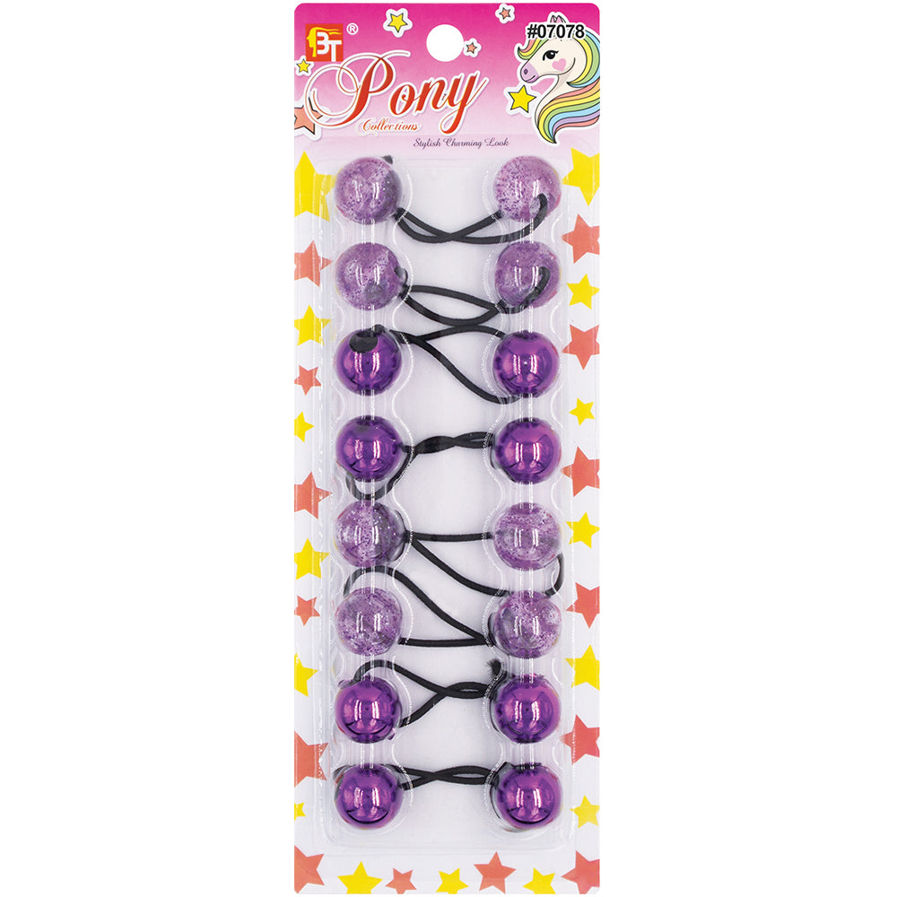 8PCS GALACTIC PONYTAIL HOLDERS 20MM