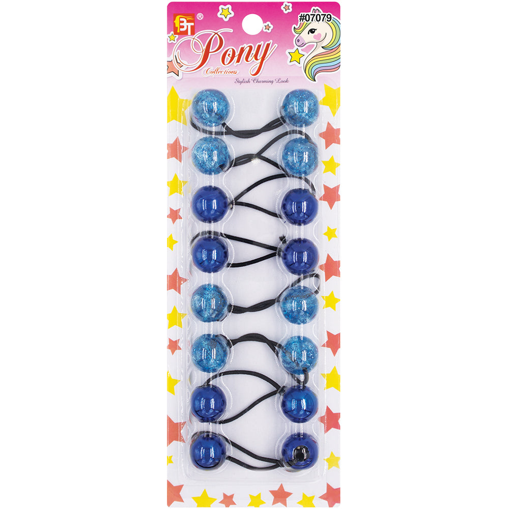 8PCS GALACTIC PONYTAIL HOLDERS 20MM