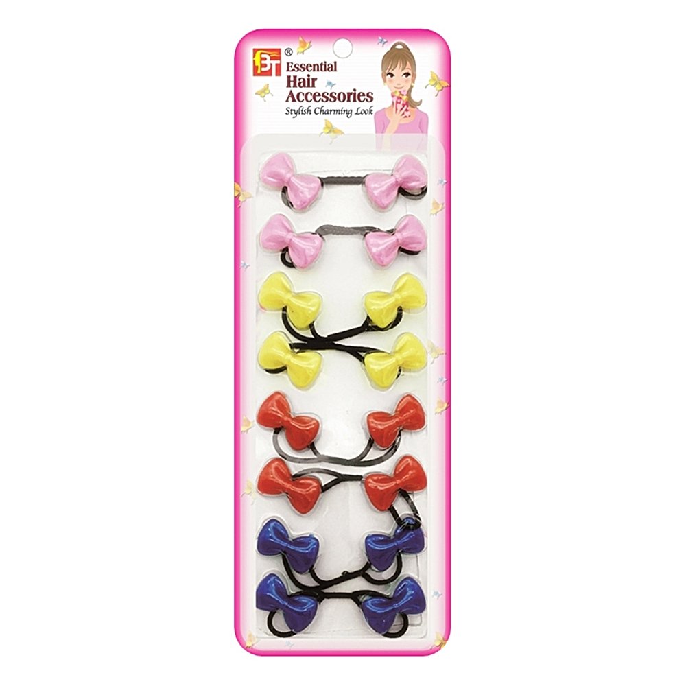 8PCS PONYTAIL HOLDERS BABY BOW