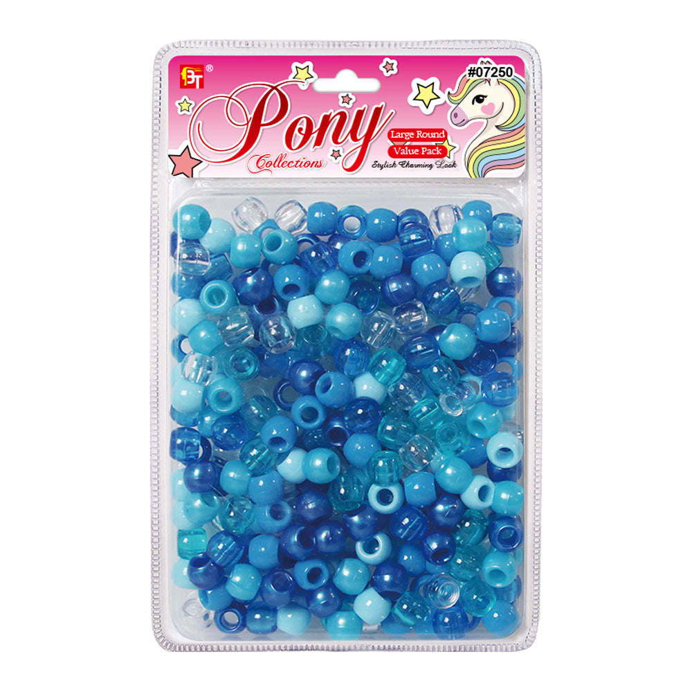 LARGE ROUND PEARL COLOR BEADS VALUE PACK