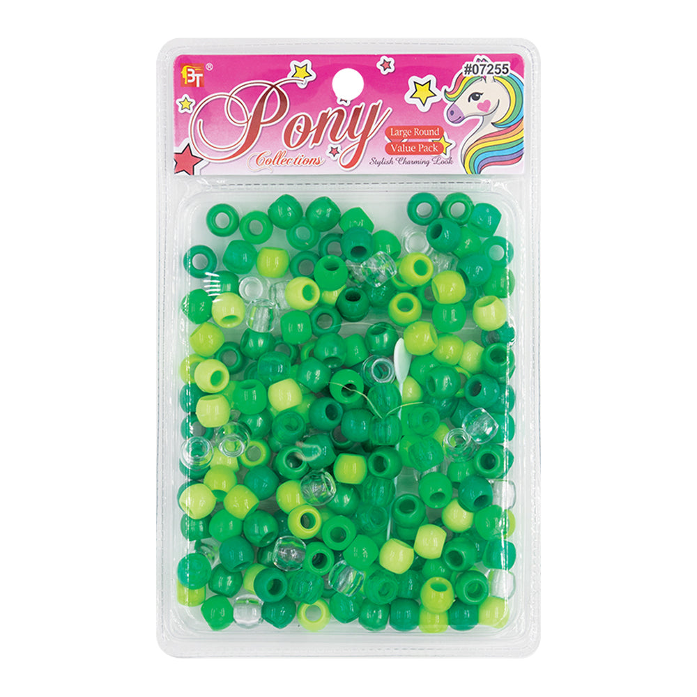 LARGE ROUND PEARL COLOR BEADS VALUE PACK