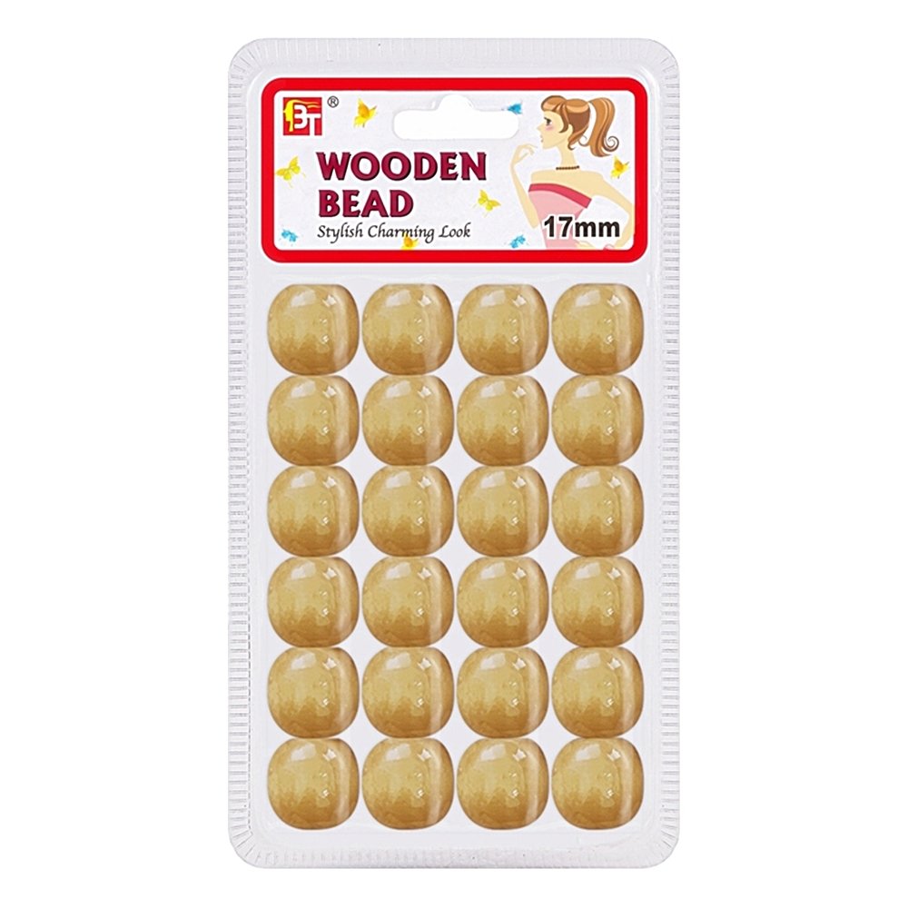 WOODEN BEAD 17MM