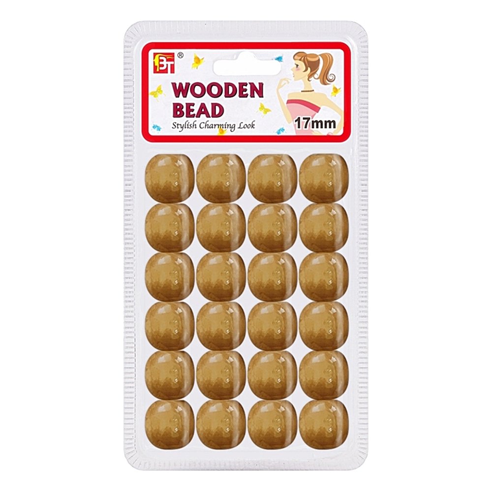 WOODEN BEAD 17MM