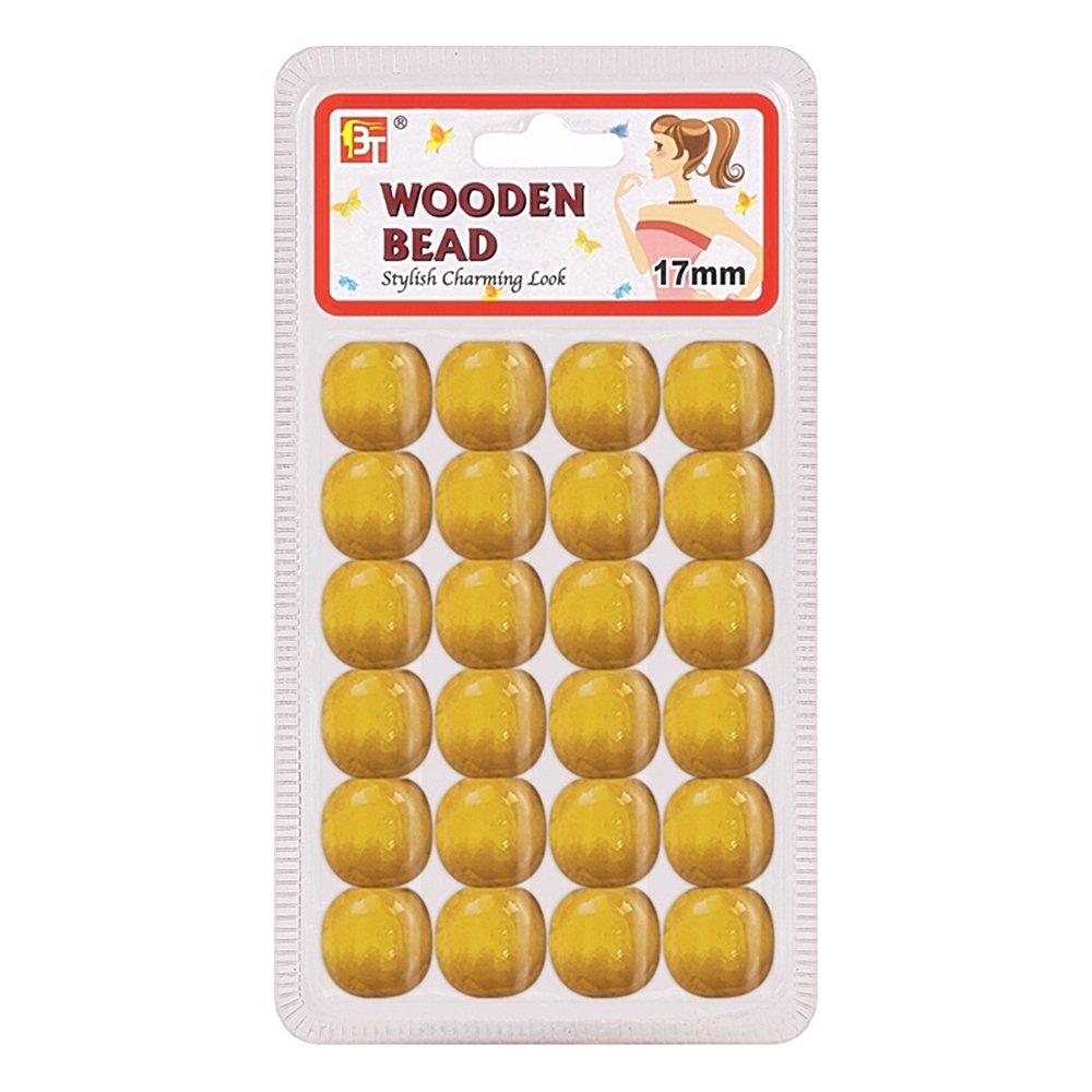 WOODEN BEAD 17MM