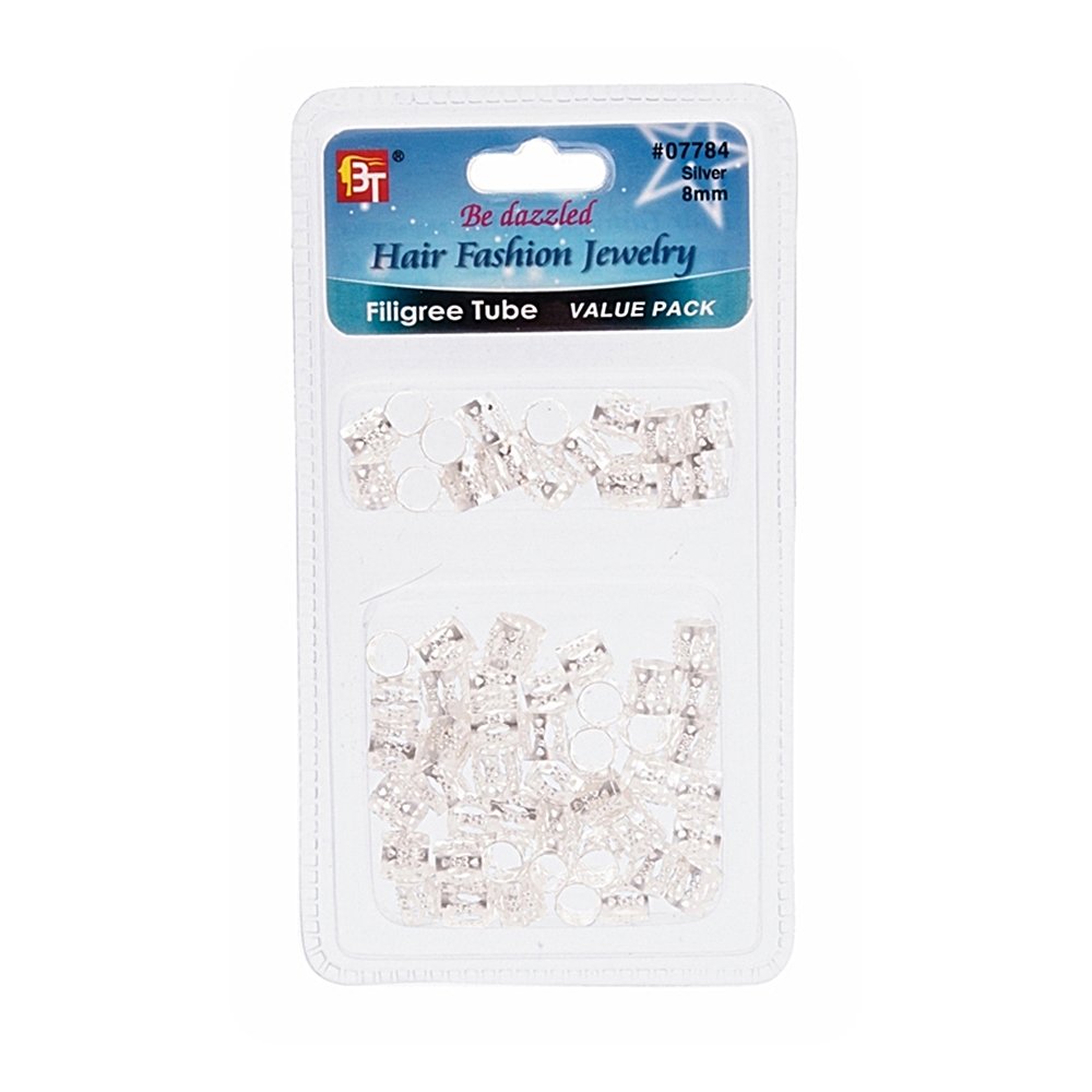 FILIGREE TUBE 8mm X 8mm VALUE PACK (60pcs)