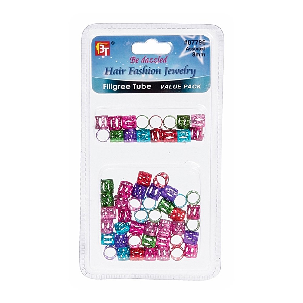 FILIGREE TUBE 8mm X 8mm VALUE PACK (60pcs)
