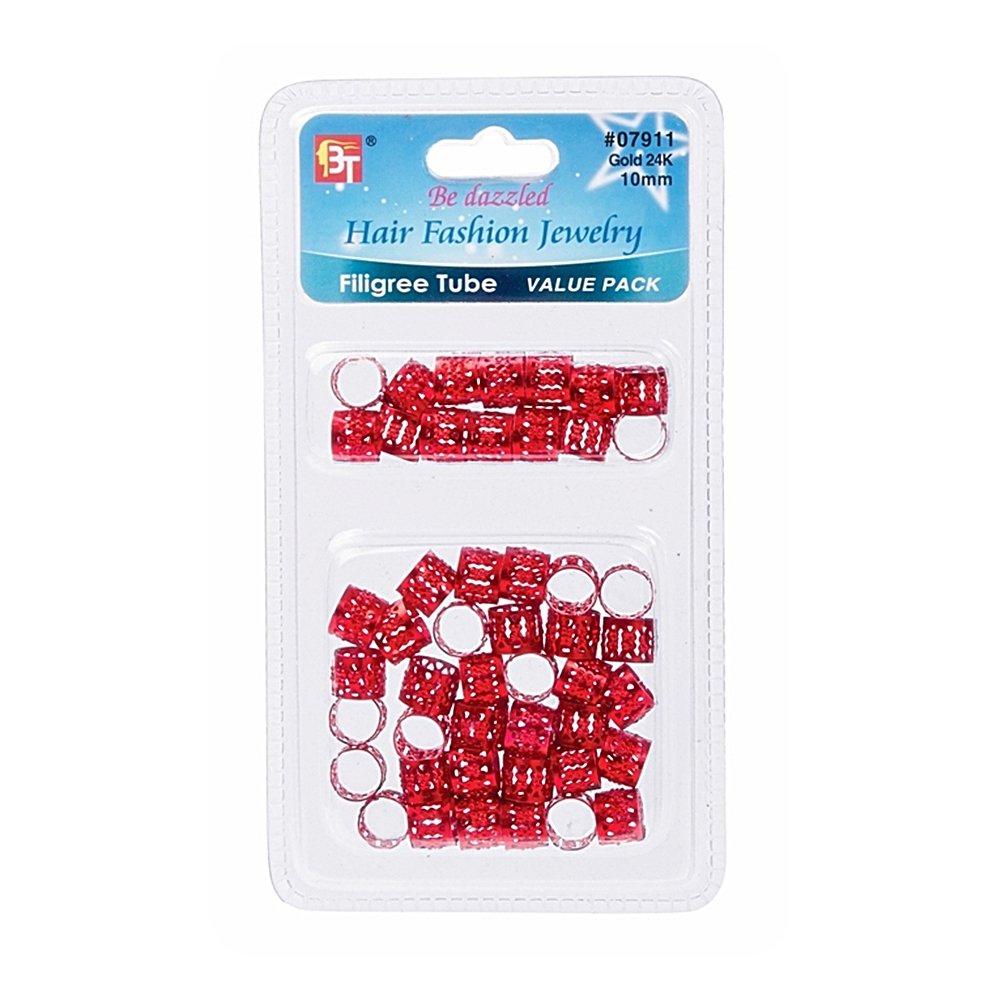 FILIGREE TUBE 10mm X 8mm VALUE PACK (50pcs)
