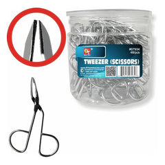 TWEEZERS SCISSORS (48PCS-Jar)
