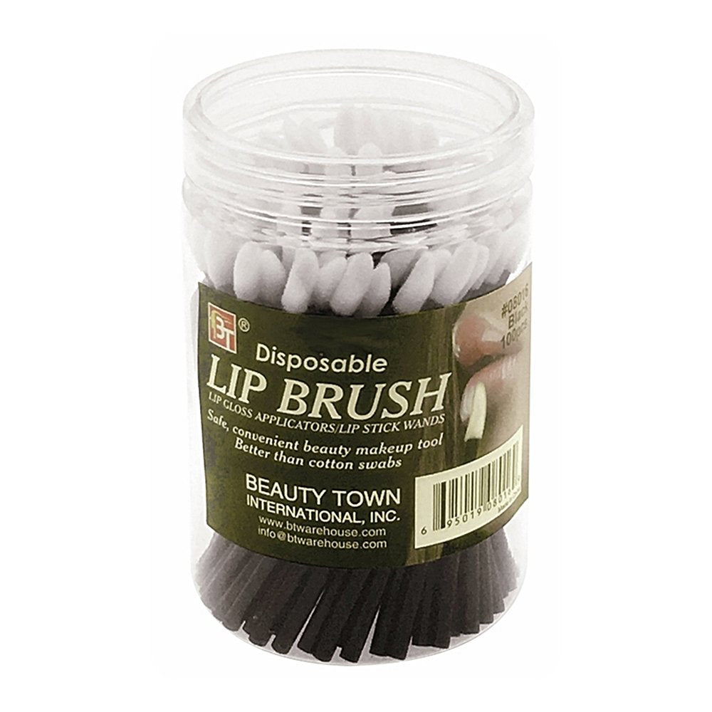 DISPOSABLE LIP BRUSH - JAR 100 PCS