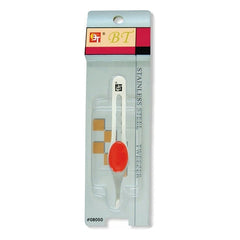 SPLIT RED GRIP SLANT TIP TWEEZER