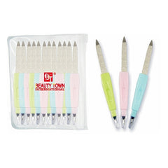 SAPPHIRE FILE WITH CUTICLE TRIMMER (ASSORTED 12PCS)
