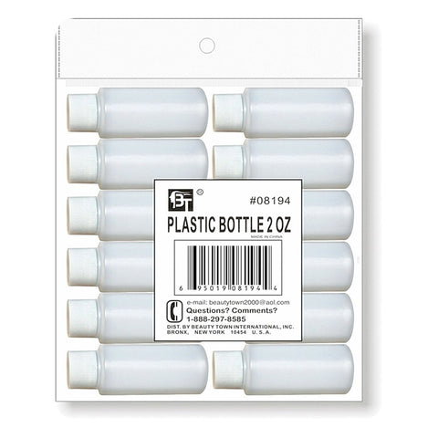 2 OZ PLASTIC SCREW BOTTLE (12PCS)