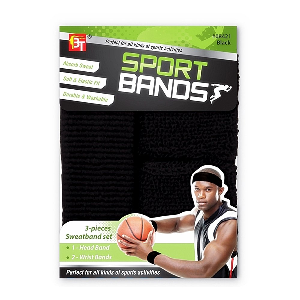 SPORTS BANDS (1 HEAD BAND & 2 WRIST BANDS)