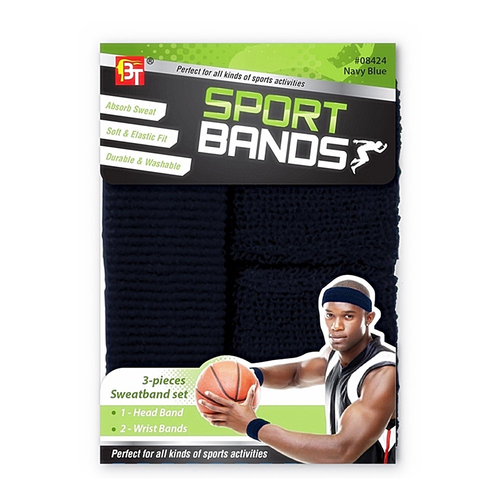 SPORTS BANDS (1 HEAD BAND & 2 WRIST BANDS)