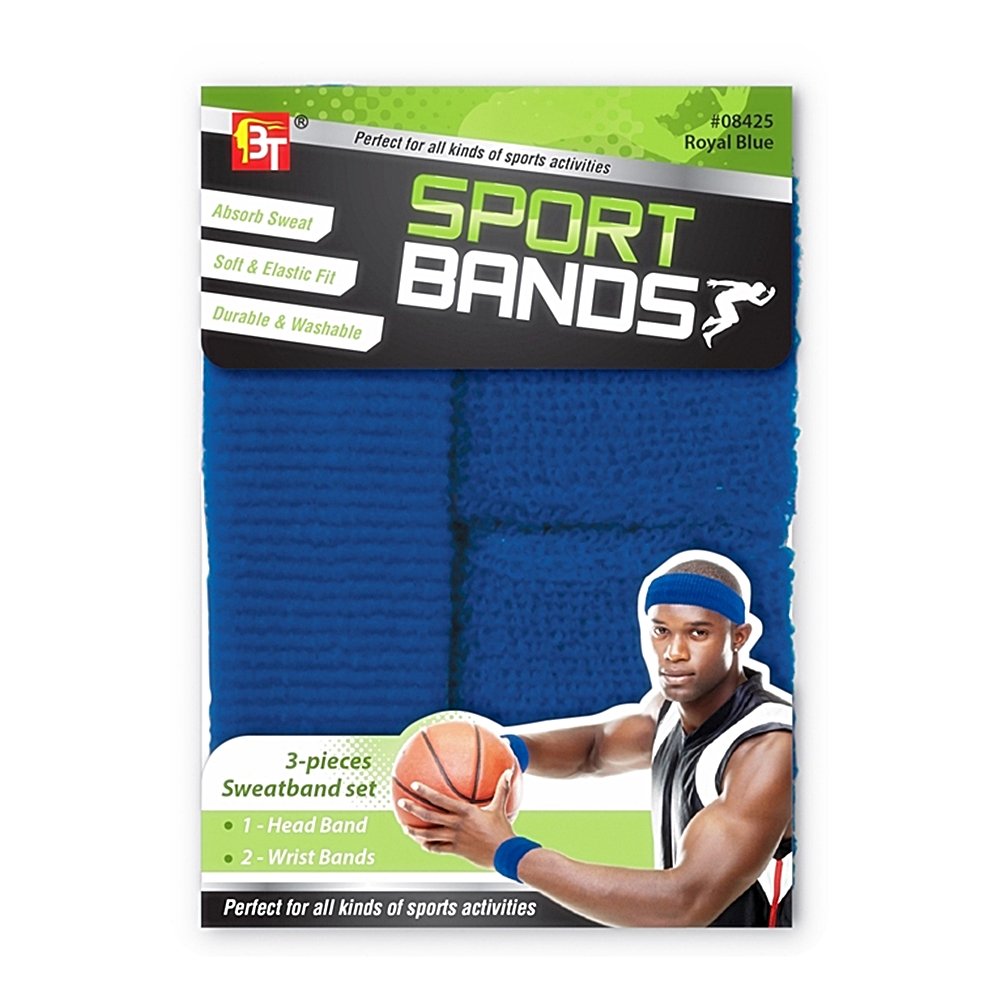 SPORTS BANDS (1 HEAD BAND & 2 WRIST BANDS)