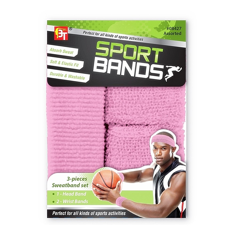 SPORTS BANDS (1 HEAD BAND & 2 WRIST BANDS)