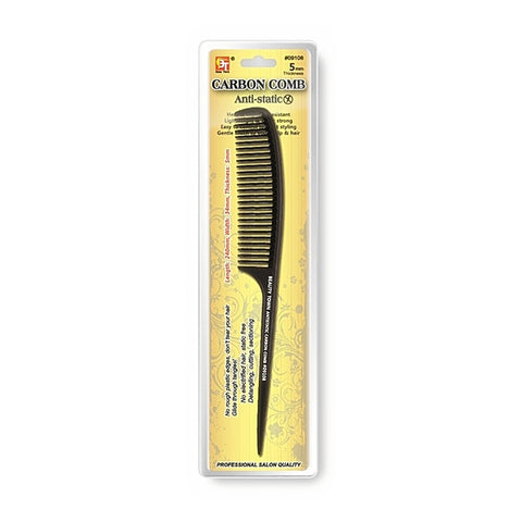 CARBON HOOK WIDE TEETH TAIL COMB (240 X 34 X 5 MM)