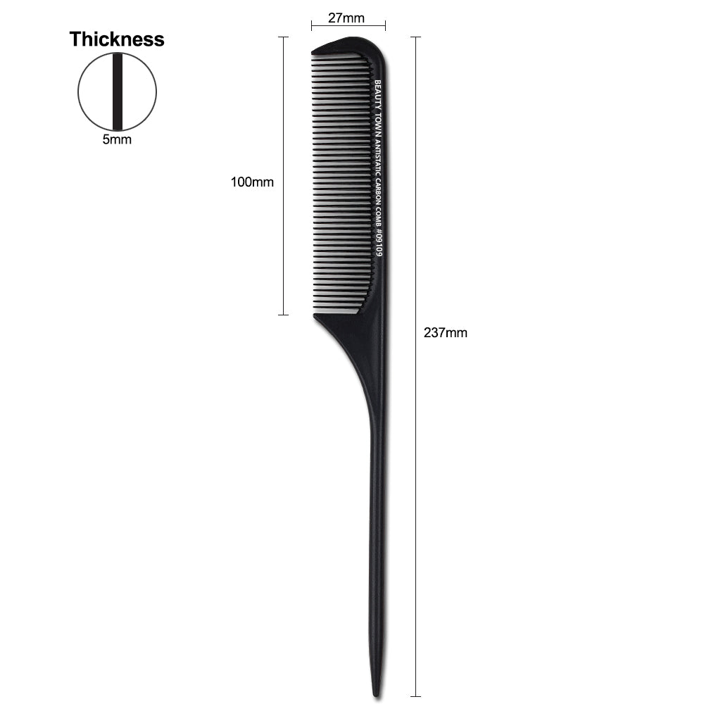 CARBON TAIL COMB (237 X 27 X 5 MM)