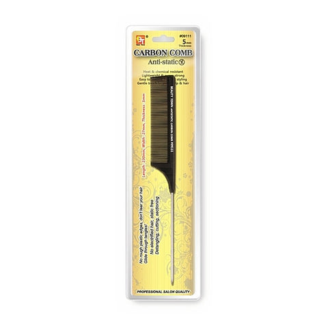 CARBON PIN TAIL COMB (230 X 27 X 5 MM)