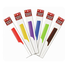 PLASTIC FINE TOOTH COMB WITH STEEL TAIL 9