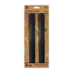 PLASTIC COMB SET STYLING COMB 2 PCS 8.5