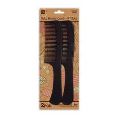 PLASTIC COMB SET RAKE HANDLE COMB 2 PCS 9