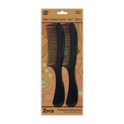 PLASTIC COMB SET RAKE HANDLE COMB 2 PCS 8.5