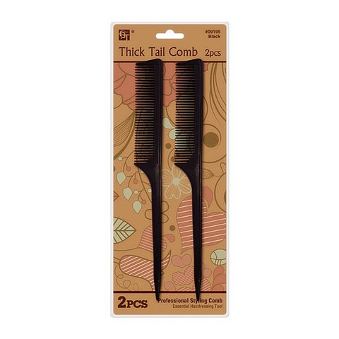 PLASTIC COMB SET THICK TAIL COMB 2 PCS 9