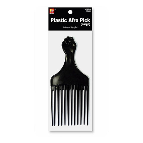 BLACK PLASTIC AFRO PICK (LARGE)