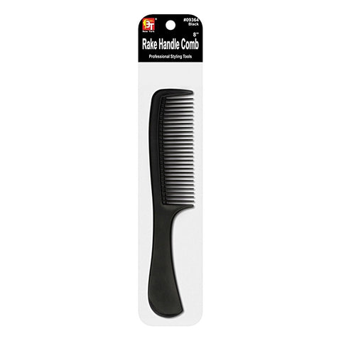 BLACK RAKE HANDLE COMB (8 
