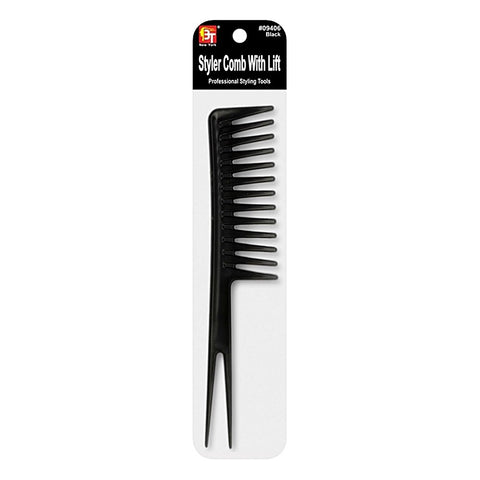 BLACK STYLER COMB WITH LIFT