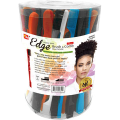 EDGE BRUSH & COMB JAR 72 PCS (ASSORTED)
