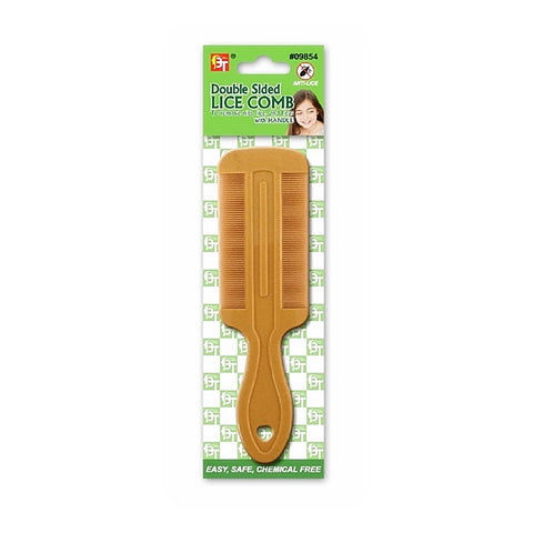 DOUBLE SIDED LICE COMB WITH HANDLE