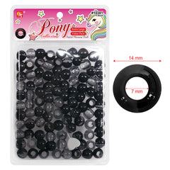 EXTRA LARGE CLEAR TWO TONE ROUND BEADS VALUE PACK