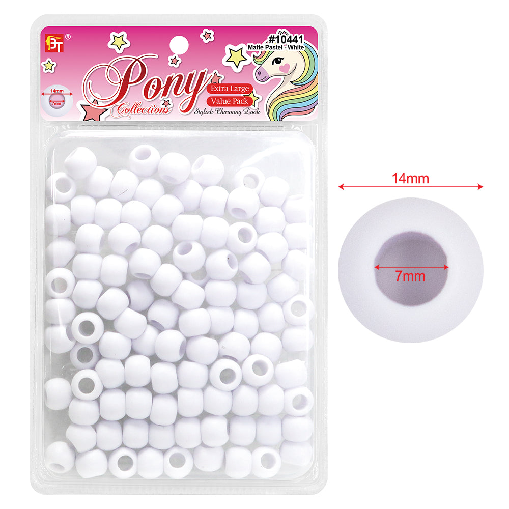 EXTRA LARGE MATTE PASTEL COLOR ROUND BEADS VALUE PACK