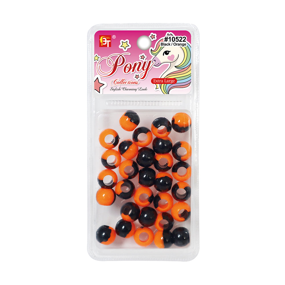 EXTRA LARGE TWO TONE COLOR ROUND BEADS