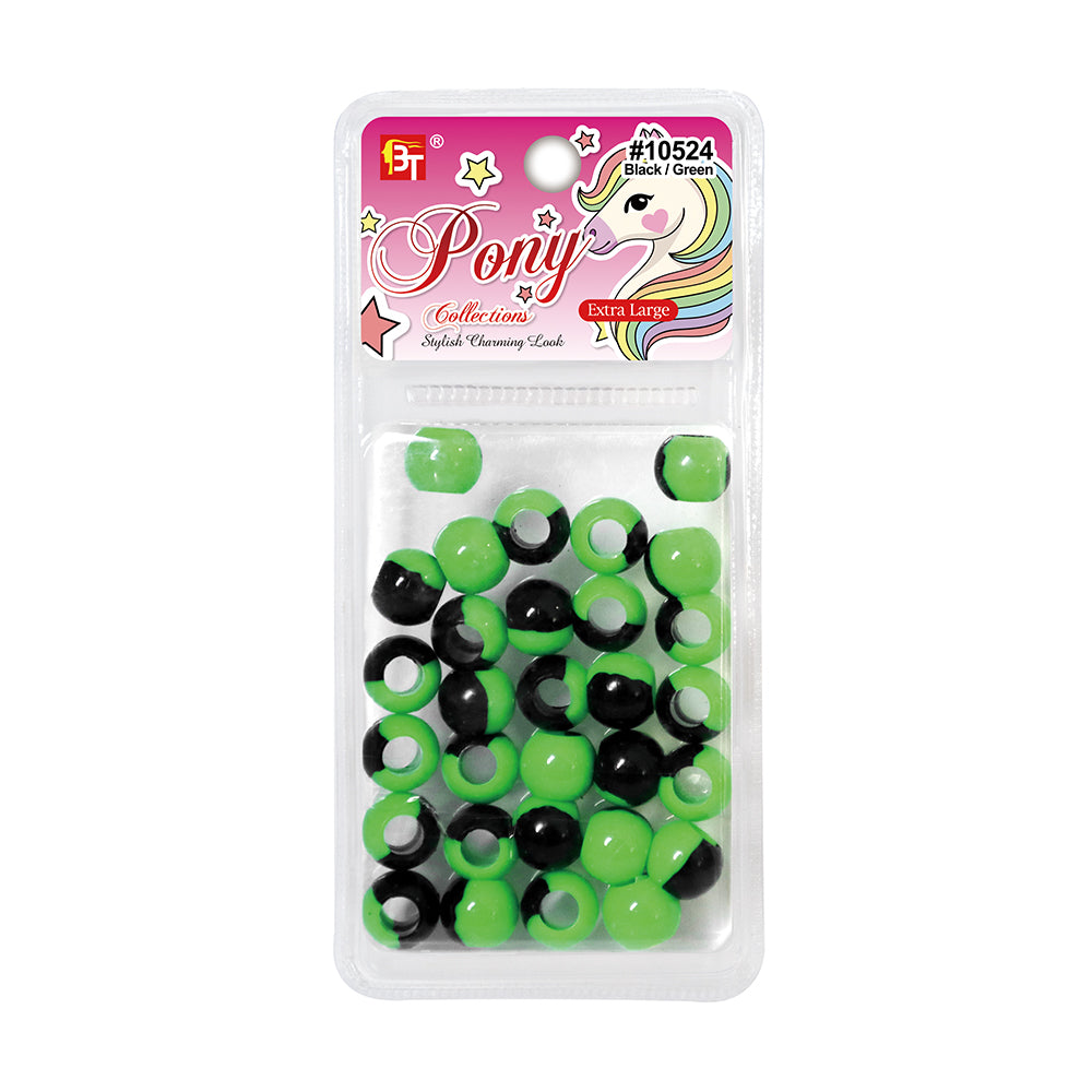 EXTRA LARGE TWO TONE COLOR ROUND BEADS